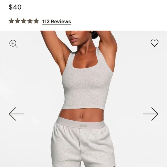 NEW Skims Cotton Rib Loose Boxers - Picture 6 of 7